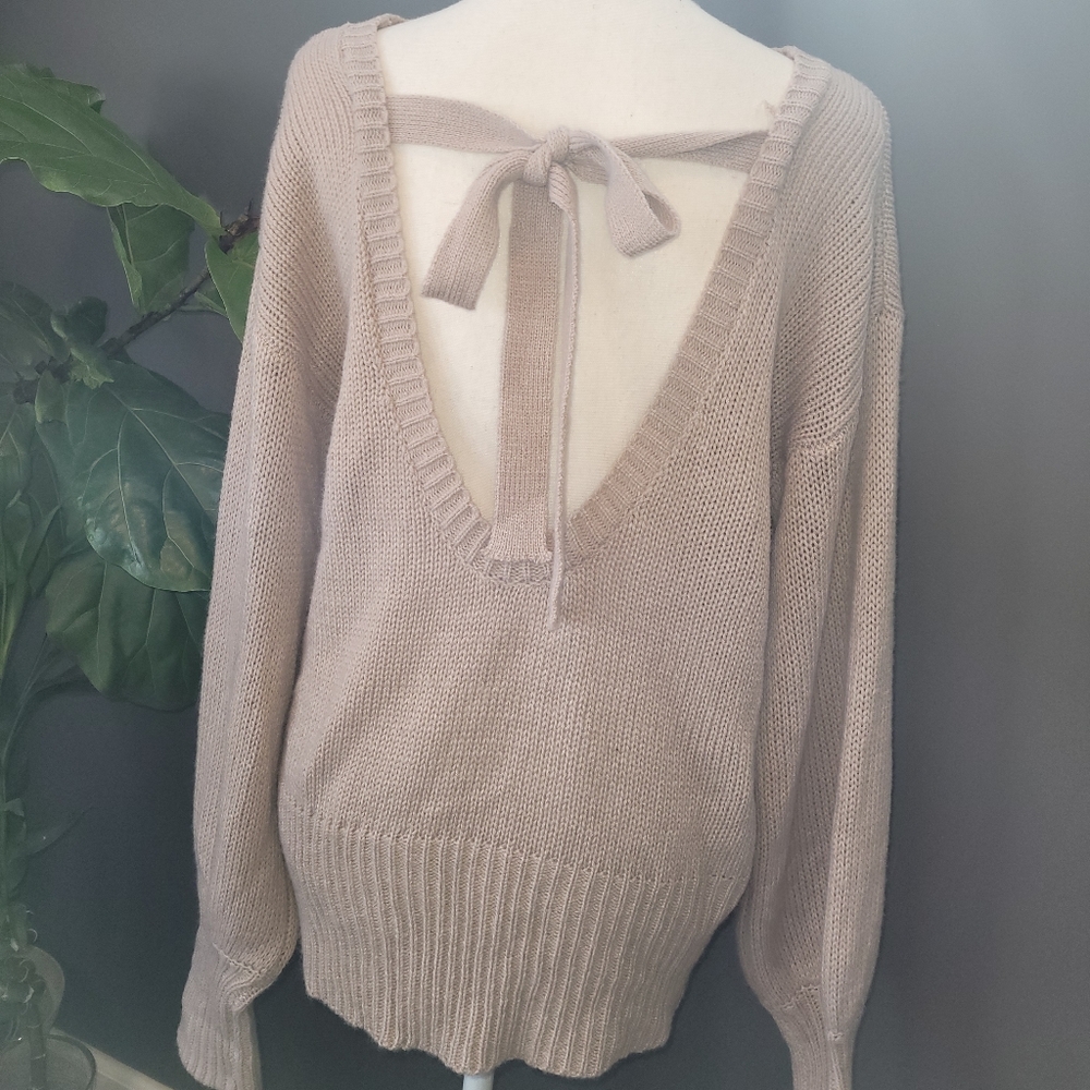 Boutique Open Back Sweater